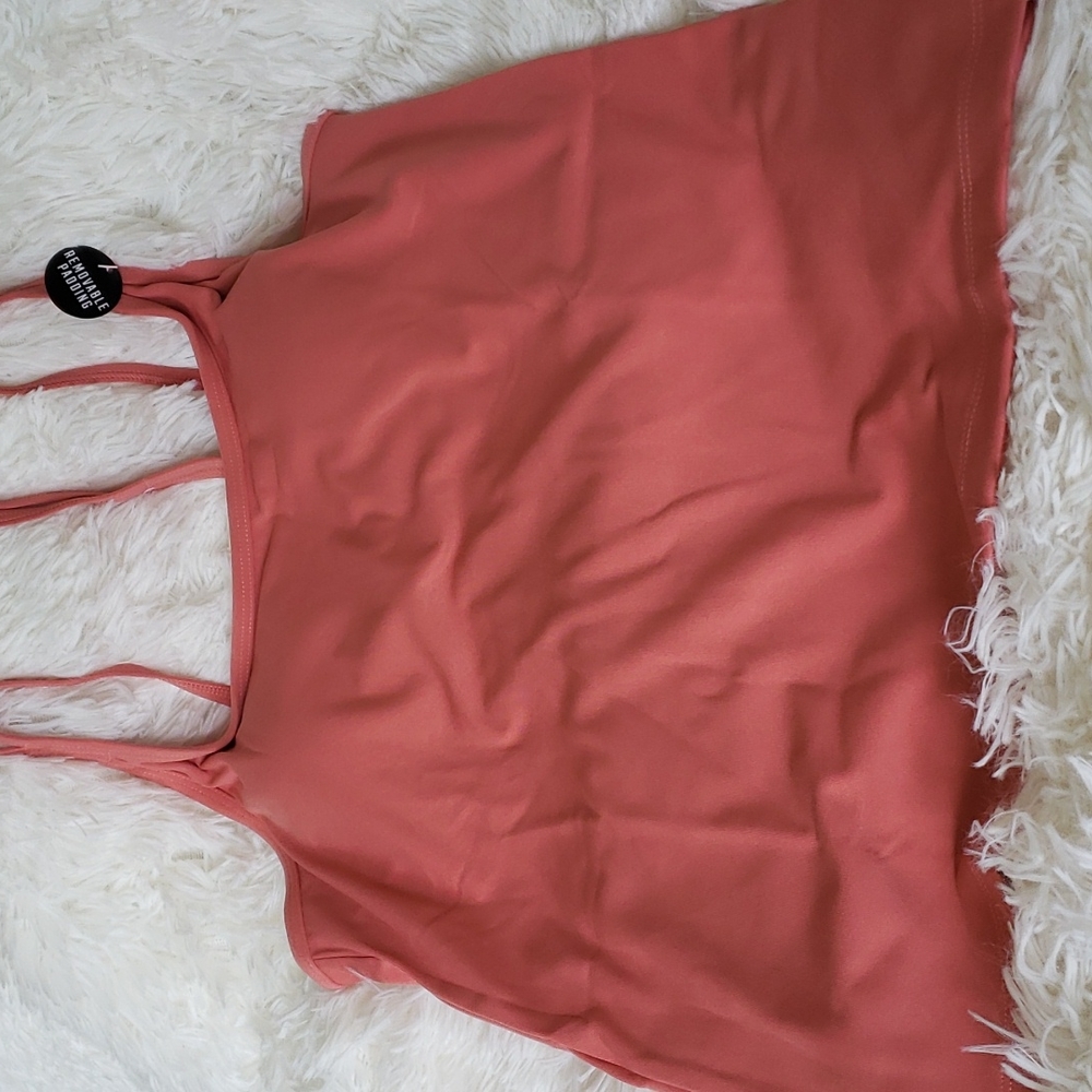 Pink strappy Tank